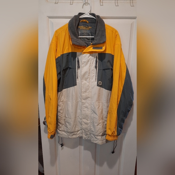 American Eagle Outfitters Yellow/Gray Winter Ski Jacket size Medium - Picture 2 of 15